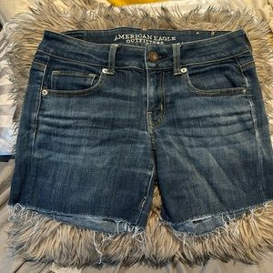 American Eagle denim shorts dark wash size 6